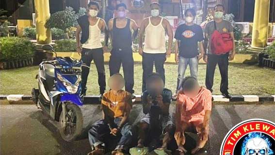 Tiga Pemuda Jambret Diamankan Tim Klewang Satreskrim Polresta Padang
