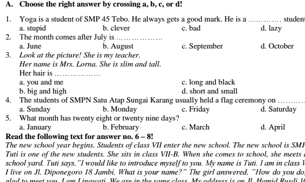 soal mid semester kelas ix bahasa inggris ktsp soal mid semester kelas ix bahasa inggris ktsp