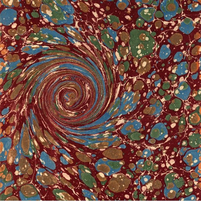 Sonsuzluğu hatırlatan bir ebru levhası