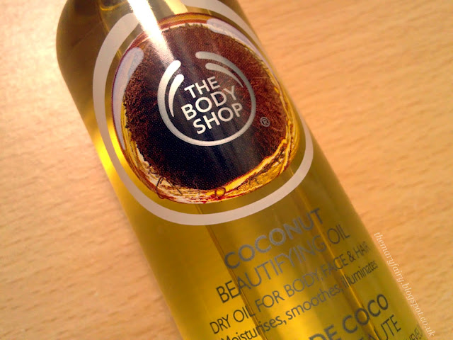 the body shop coconut beautifying oil dry oil for body face and hair