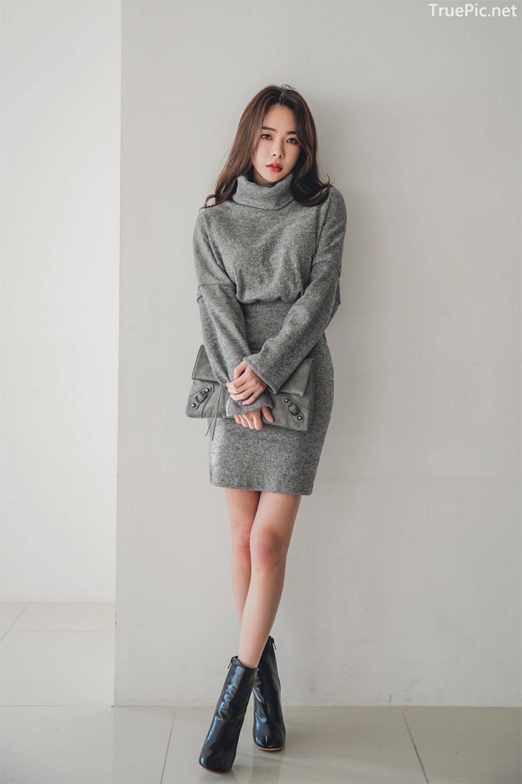 Korean fashion model - An Seo Rin - Woolen office dress collection - TruePic.net - Picture 26