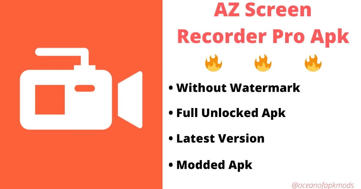 تطبيق AZ Screen Recorder - No Root 4.8.5 Premium Unlocked 