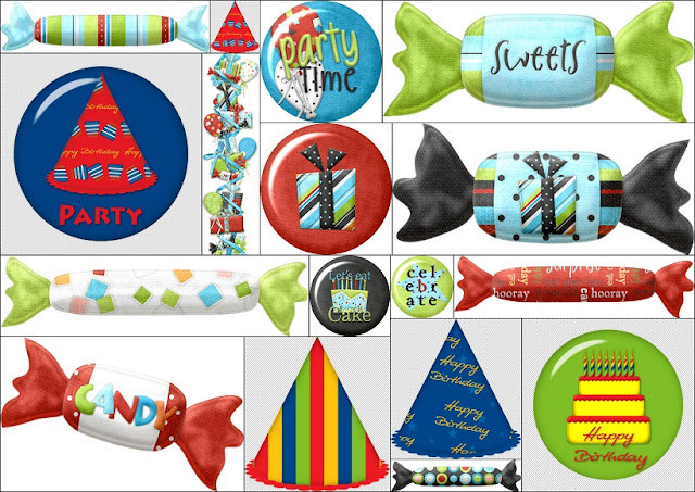 Clipart Fiesta de Cumpleaños.