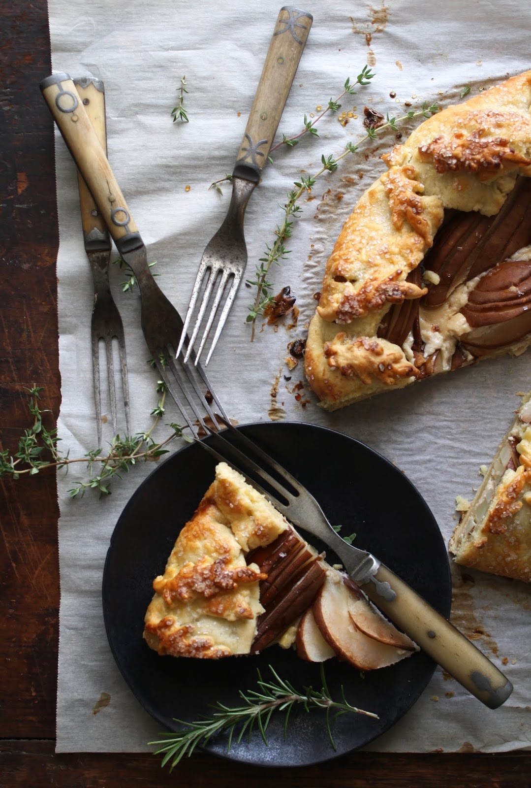 salted sugared spiced™ Pear and Honeyed Goat Cheese Galette