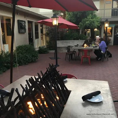 firepit tables at Cultura restaurant in Carmel, California