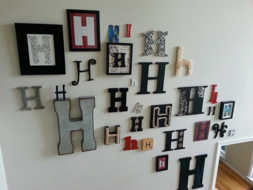 Letter H Wall Decor Thankyou Letter