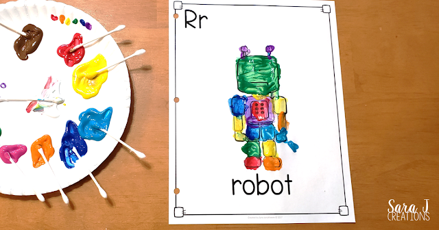 R is for rainbow robot art book