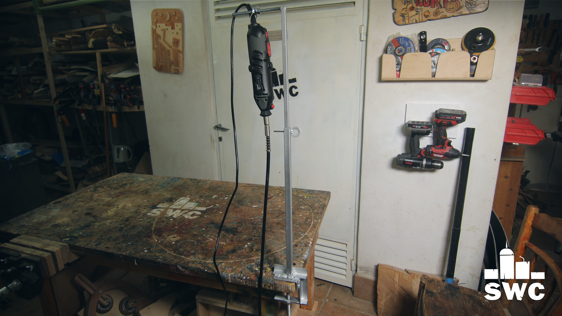 scrap wood city Make a DIY vertical holder for your rotary tool out of