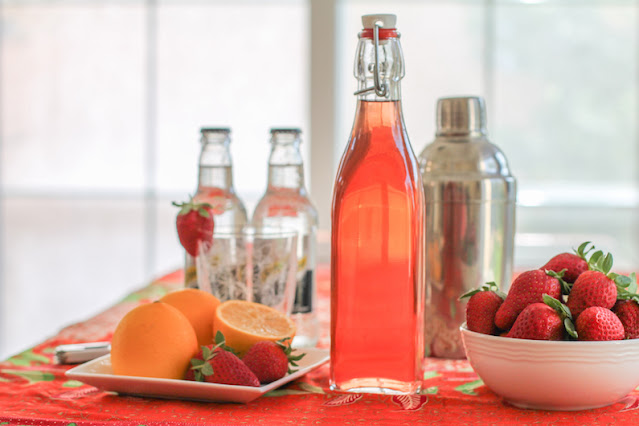 Food Lust People Love: This slightly sweet simple strawberry vodka is best served well chilled in shot glasses or as a cocktail ingredient. It makes a fabulous sparkling libation with Champagne or soda.