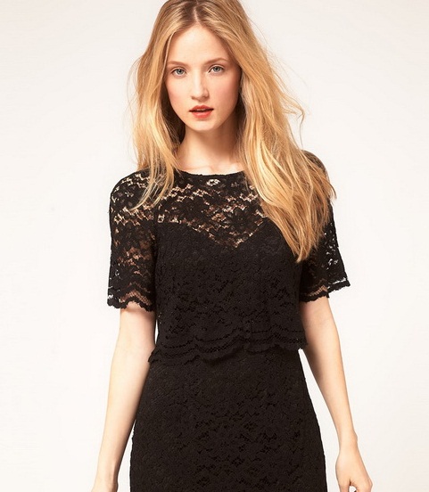 Top Collection: Teenage Girls Lace Dress 2012 Fashion
