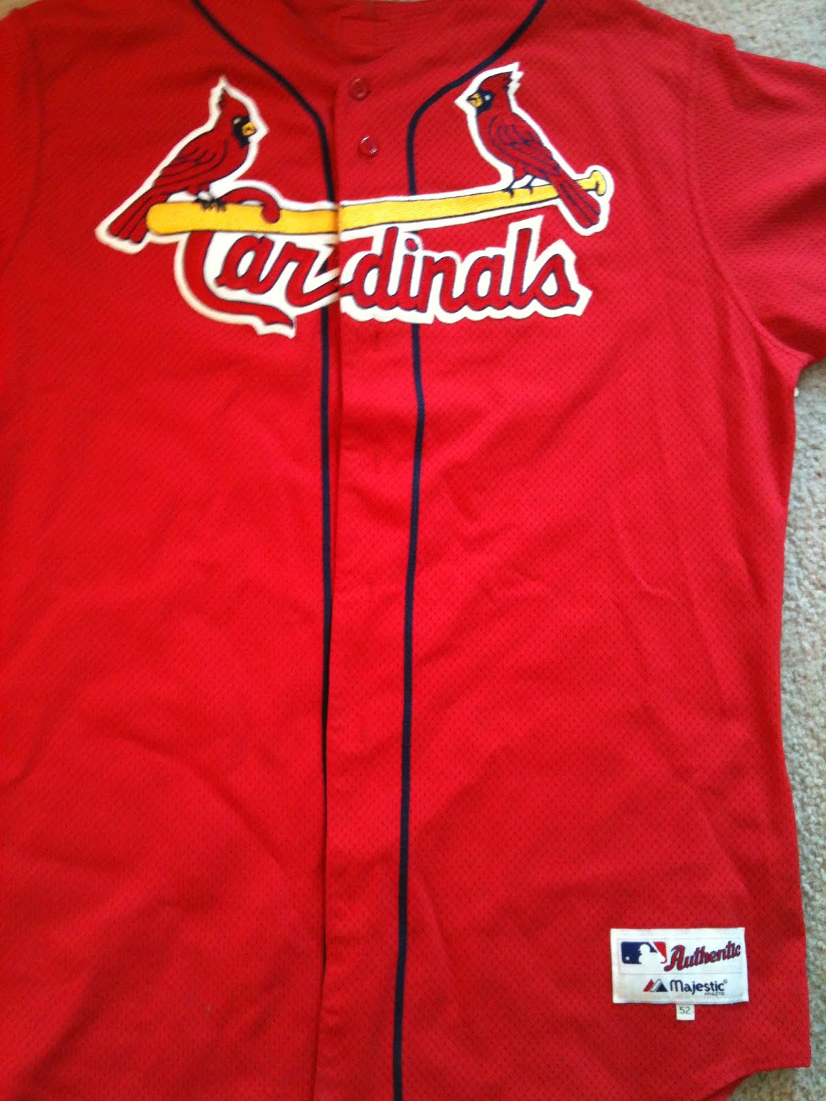 Vintage10916 Store St Louis Cardinals Majestic Sewn Baseball Jersey
