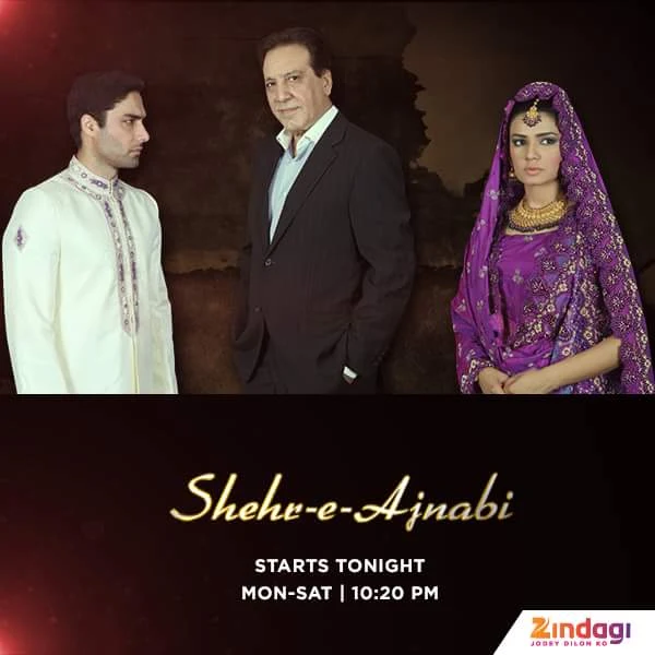 'Shehr-e-Ajnabi' Zindagi Tv Serial Wiki Story,Cast,Promo,Title Song,Timing,Pics