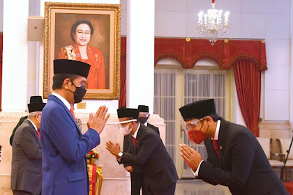  Presiden Jokowi Lantik Menteri Investasi, Mendikbudristek, dan Kepala BRIN
