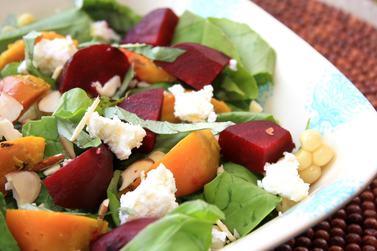The Bitchin' Kitchin' Roasted Beet Salad With Feta & Arugula