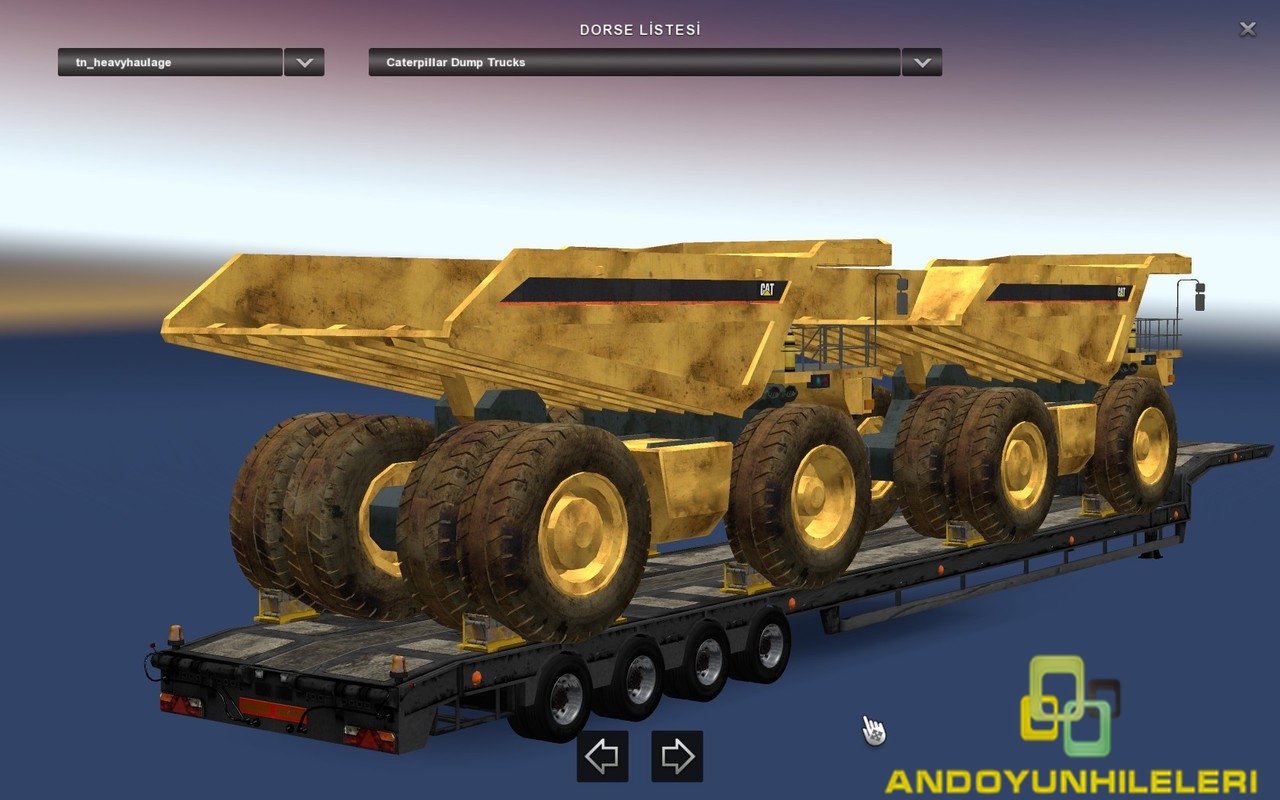 Euro Truck Simulator 2 Ağır İş Makina Dorseleri Modu