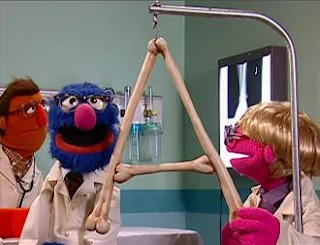 A's Anatomy: Grover appears as a doctor, he is an alphabet specialist. Sesame Street Episode 4326 Great Vibrations season 43