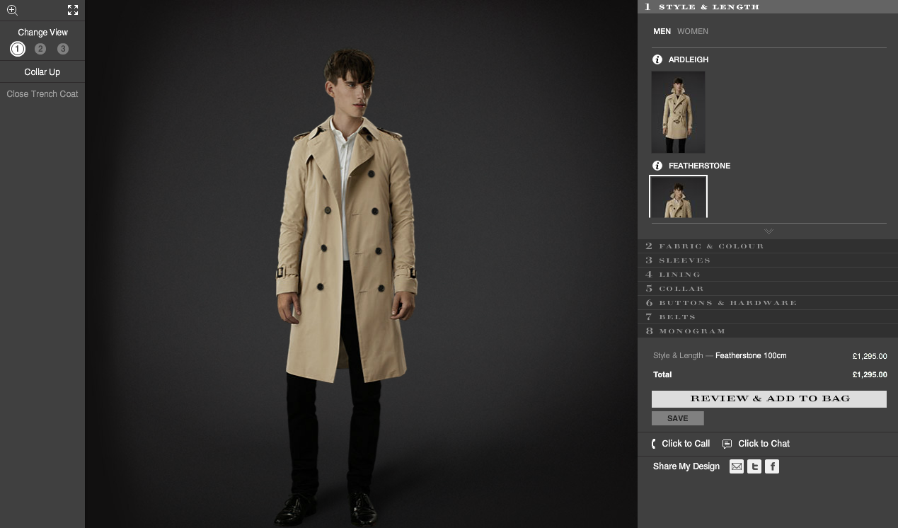 made to measure trench coat