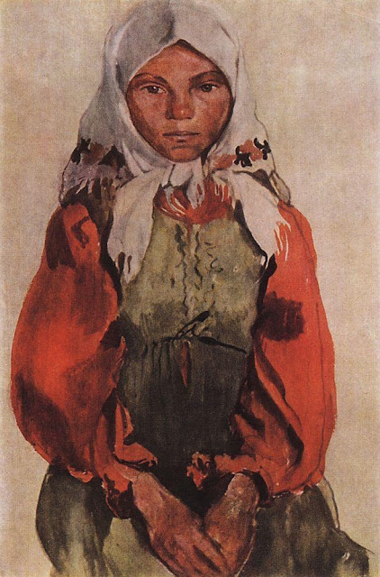Серебрякова Зинаида Евгеньевна - Деревенская девушка. 1906
