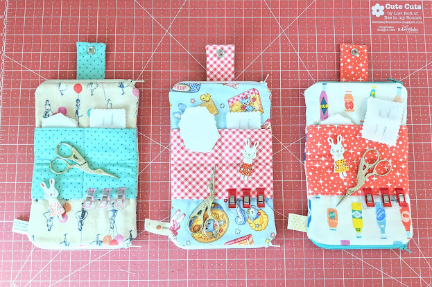 Double-Zip Clutch Travel Sewing Kit from Sew Organized for the Busy Girl by Heidi Staples of Fabric Mutt