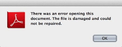 how to fix corrupted PDF files