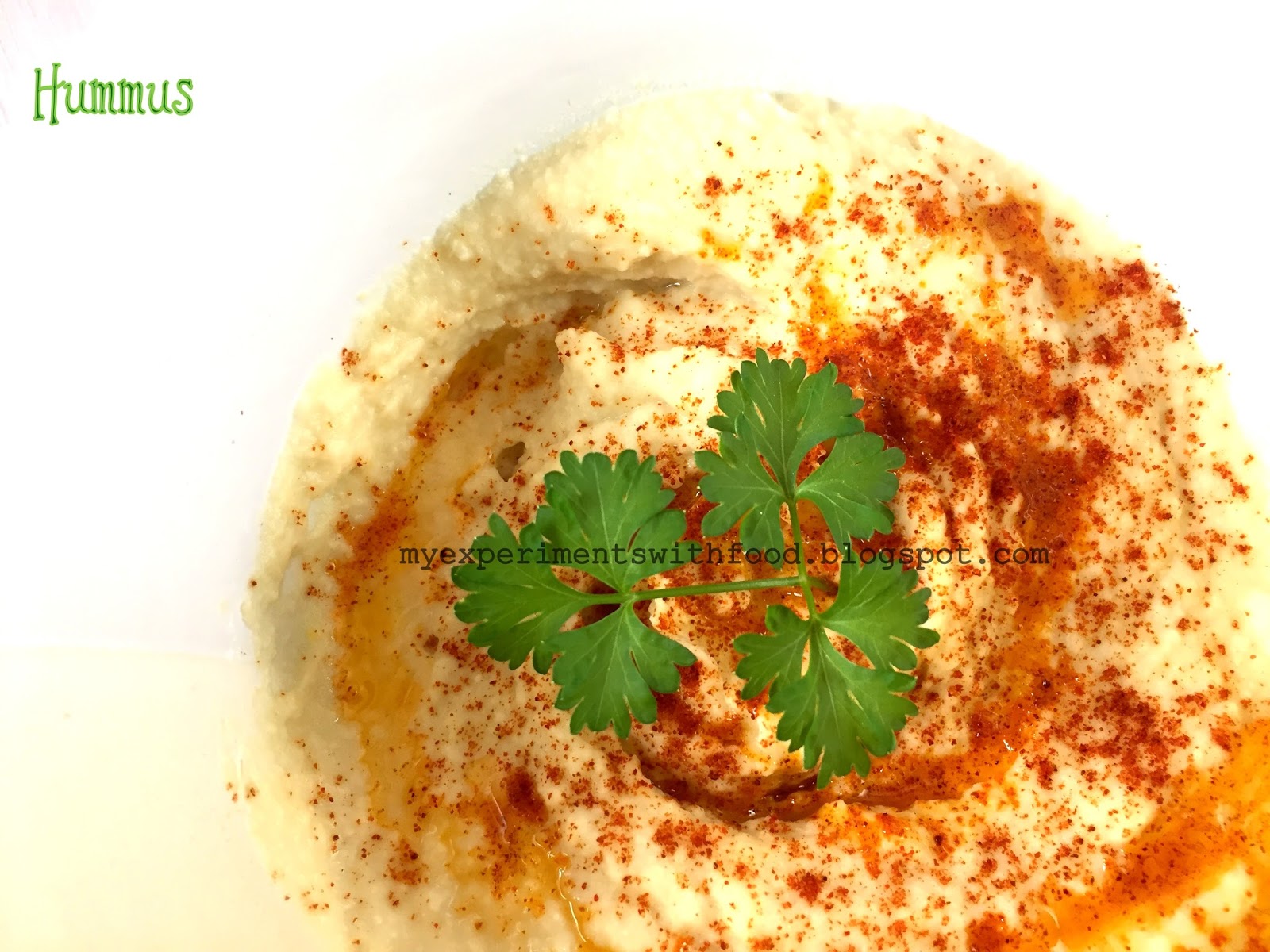 My Experiments With Food Hummus