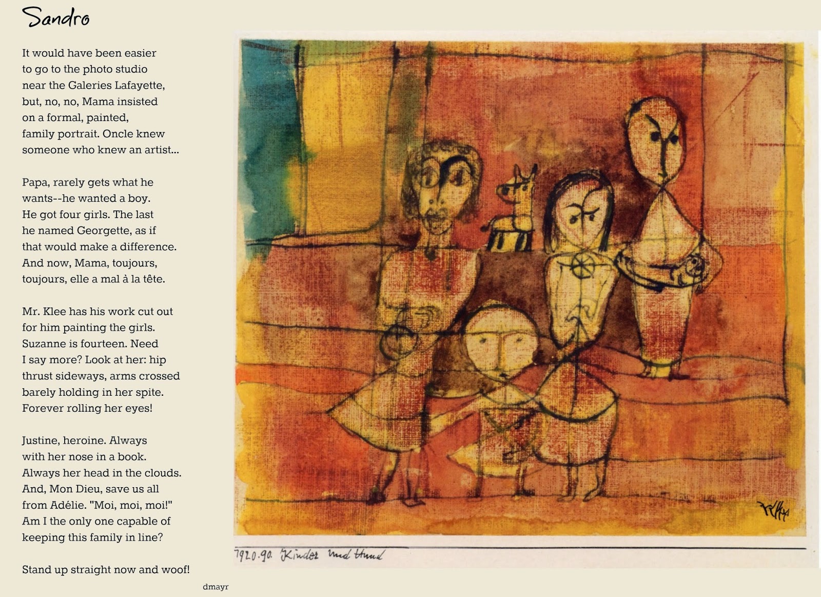 Random Noodling Ekphrastic Monday Poem 4