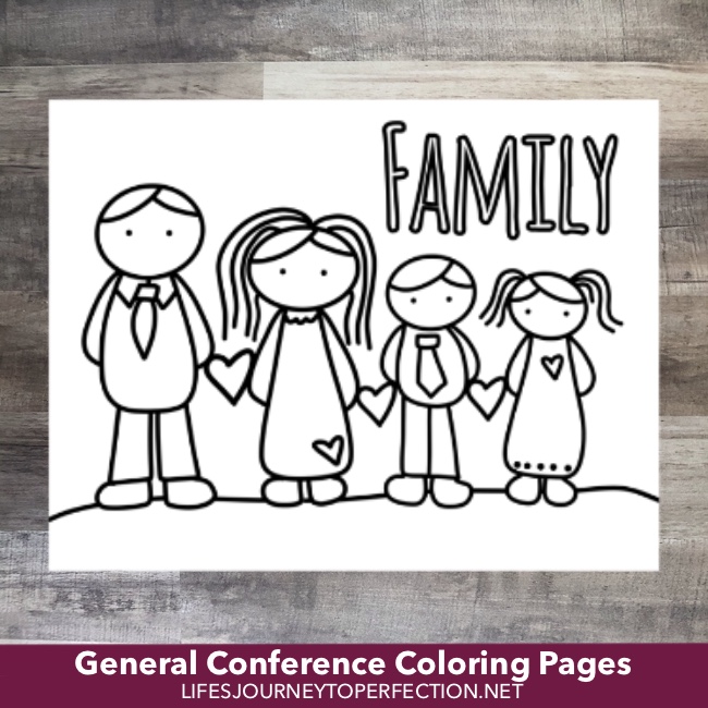 Life's Journey To Perfection: Several General Conference Coloring Pages