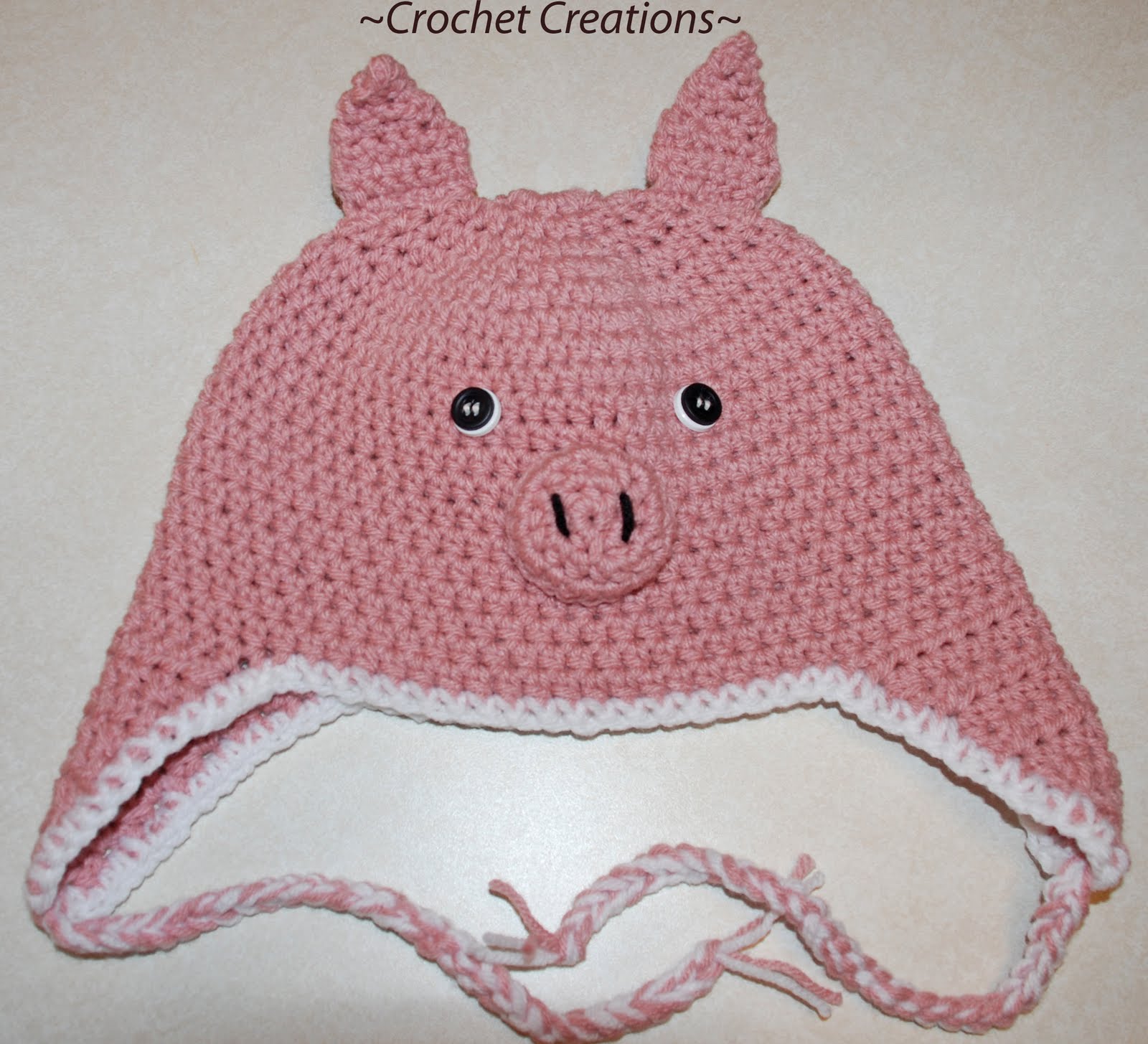 Monkey Ear Flap Hat - AllFreeCrochet.com - Free Crochet Patterns