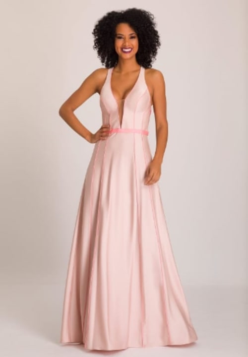 vestido de festa longo rose para casamento durante o dia vestido de festa longo rose para casamento durante o dia