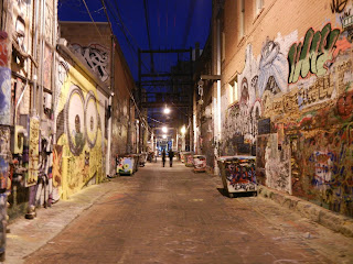 Artist alley in downtown Rapid City, South Dakota
