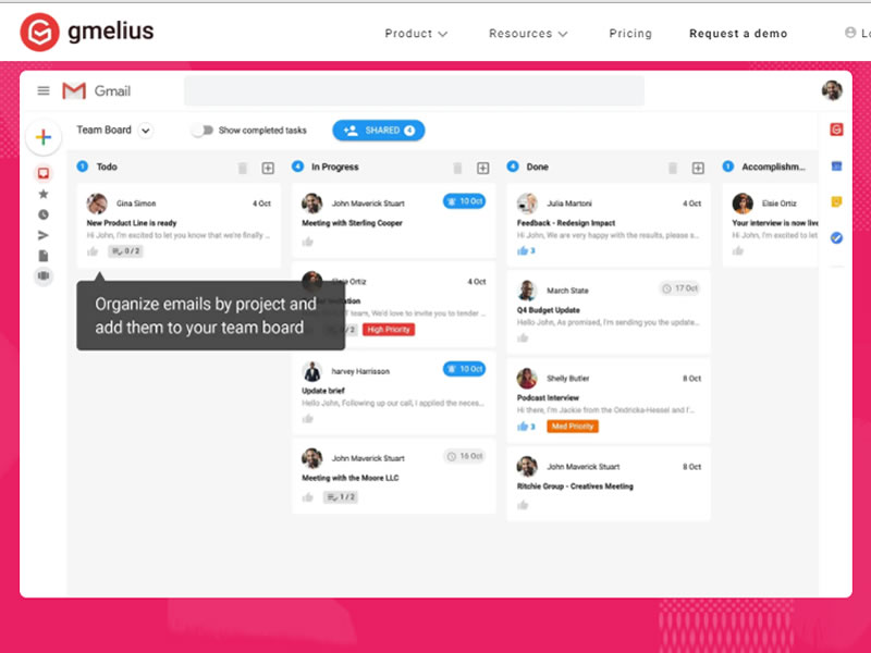Track and automate your outbound communications with Gmelius