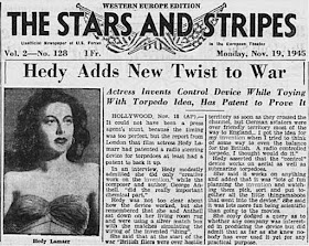 Hedy Lamarr discussed in Stars and Stripes worldwartwo.filminspector.com