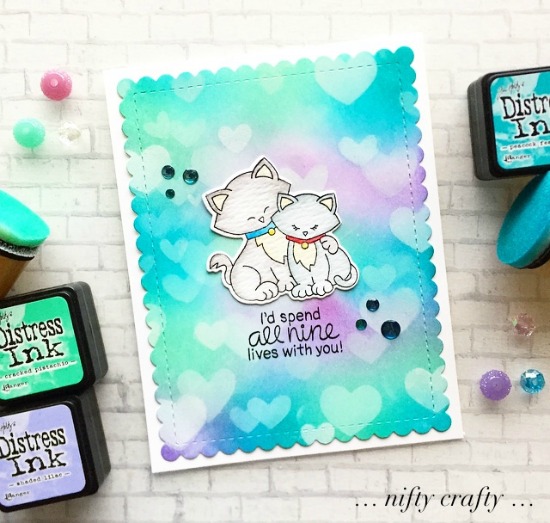 Newton's Sweetheart Card with February Guest Designer Valliam | Newton's Sweetheart Stamp Set by Newton's Nook Designs #newtonsnook #handmade