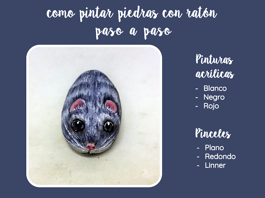 COMO PINTAR PIEDRAS CON RATÓN PASO A PASO
