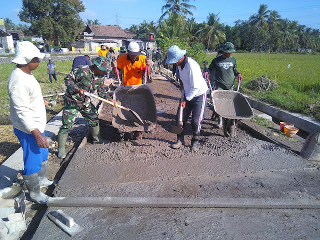 Betonisasi Jalan DI Jimbung Sudah Sapai 90 Persen   