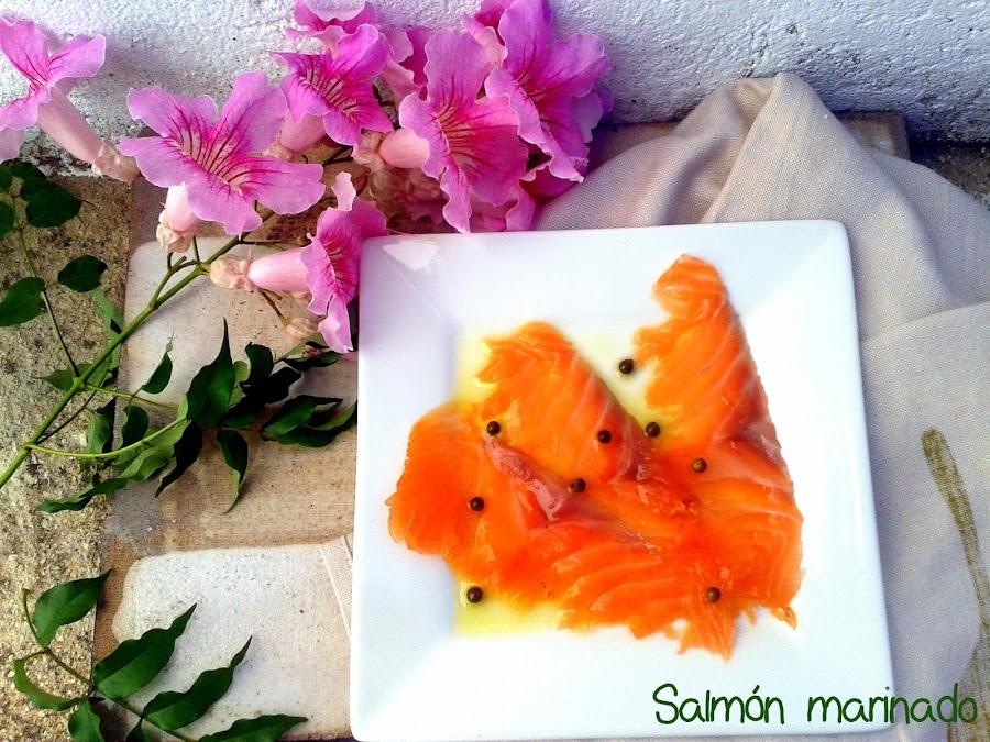 Salmón marinado