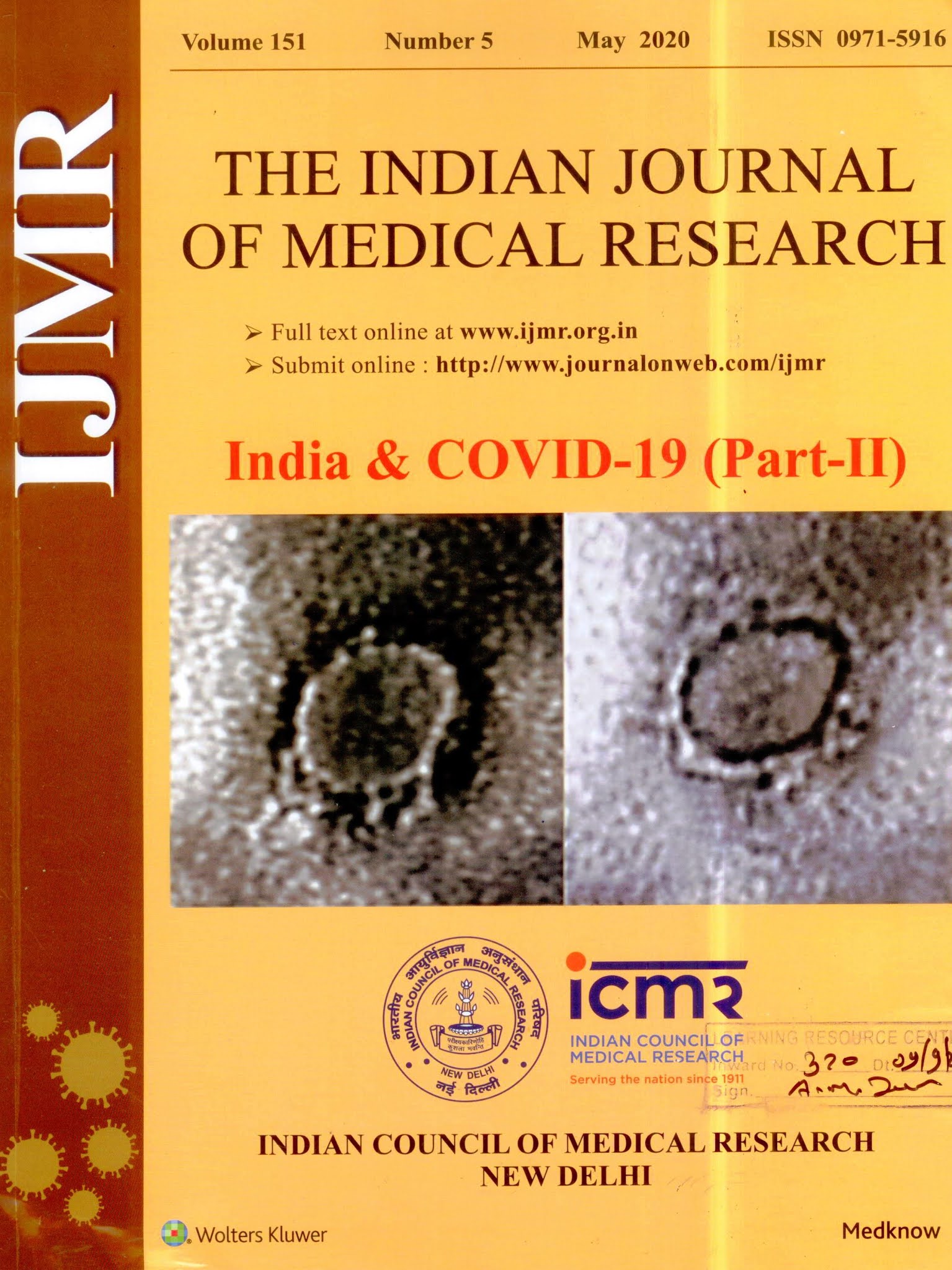 indian journal of medical research journal