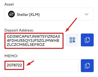Deposit Address Stellar Lumens (XLM) Deposit Address Stellar Lumens (XLM)