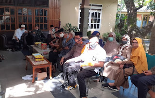 Wujud Bela Sungkawa, Kapolres Pangkep Melayat ke Rumah Duka Ibu Wakil Ketua DPRD Pangkep