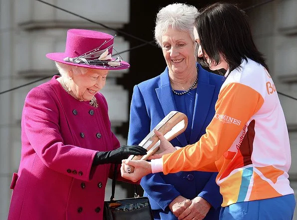 Queen Elizabeth II attended the launch of The Queen's Baton Relay for the XXI Commonwealth Games at Buckingham Palace