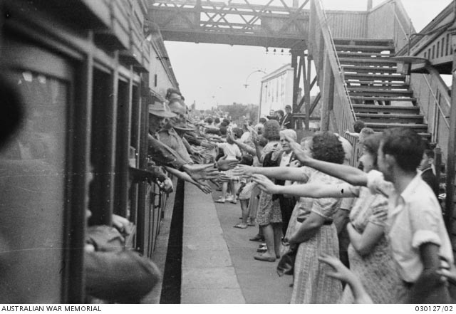 Troops disembarking in Adelaide, Australia, 14 March 1942 worldwartwo.filminspector.com