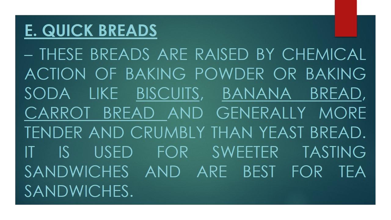 GRADE 9 Basic Components of a Sandwich PPT