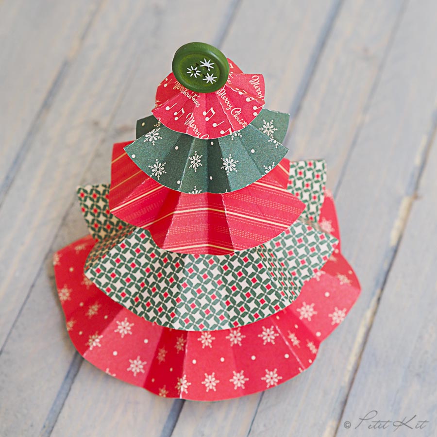 Árbol de Navidad de papel
