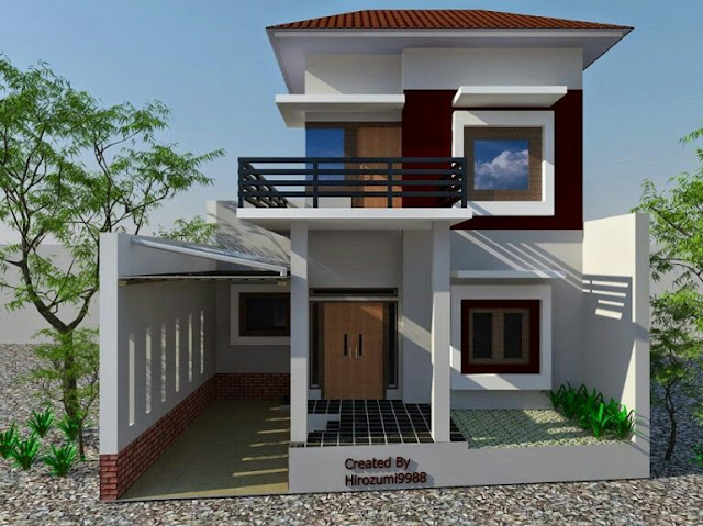 simple 2 storey minimalist house design