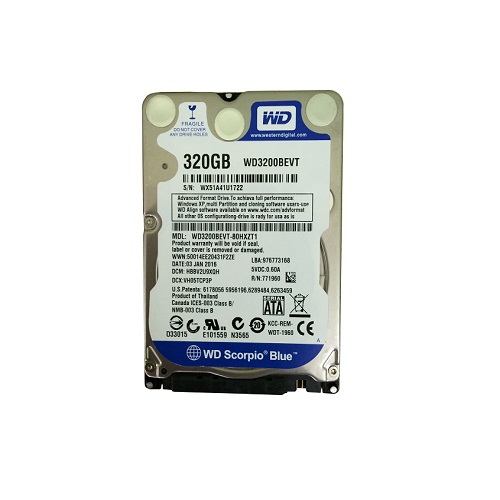 HDD Western Digital Scorpio Blue 320GB, 5400rpm, 8MB Cache, Sata II (WD3200BEVT)
