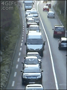 Funny Snail Pace Traffic Jam Gif Joke Picture