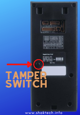 Zkteco f18 admin reset tamper switch
