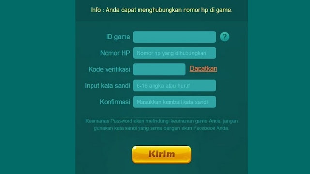 Cara Ganti Password Higgs Domino Akun Pengunjung