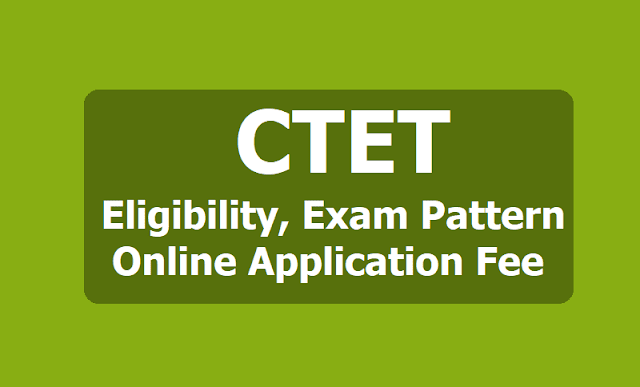 CTET July 2109 Eligibility, Exam Pattern, Application Fee for Central TET Paper I, Paper II ctet