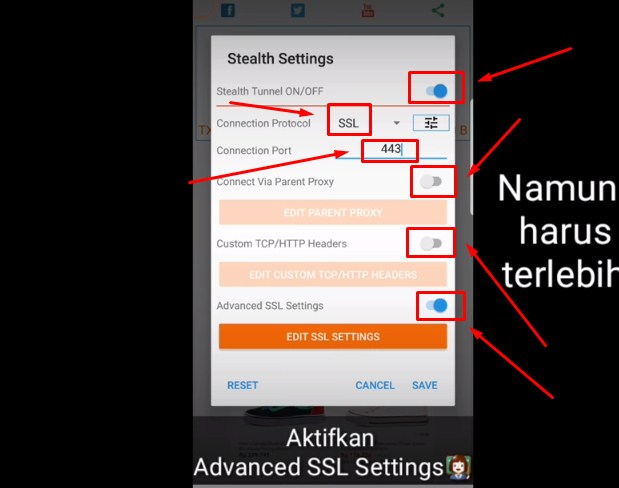 Mengaktifkan Stealth Tunnel Anonytun Kuota Malam Telkomsel Mengaktifkan Stealth Tunnel Anonytun Kuota Malam Telkomsel